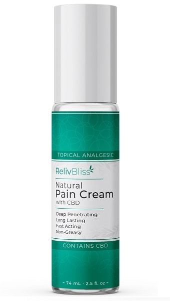 RelivBliss pain cream with CBD