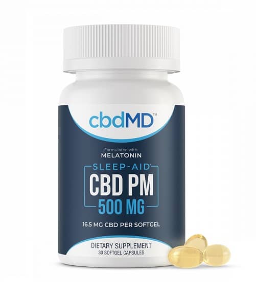 cbdVM CBD + Melatonin softgels for sleep